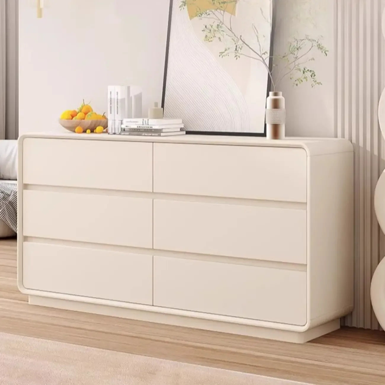 Commode d'appoint minimaliste pour usage intérieur avec plusieurs tiroirs