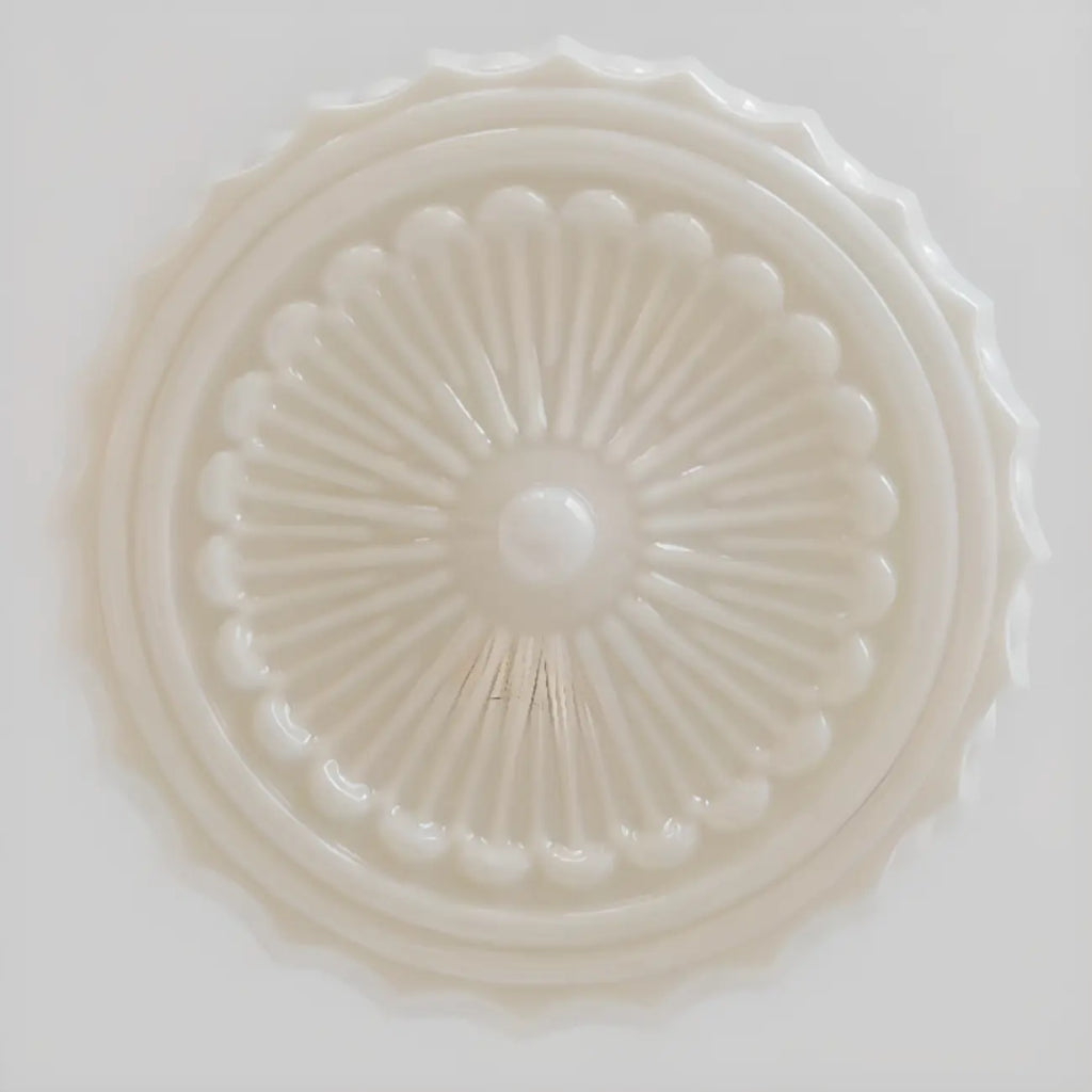 Mini plafonnier tambour ivoire pour salon