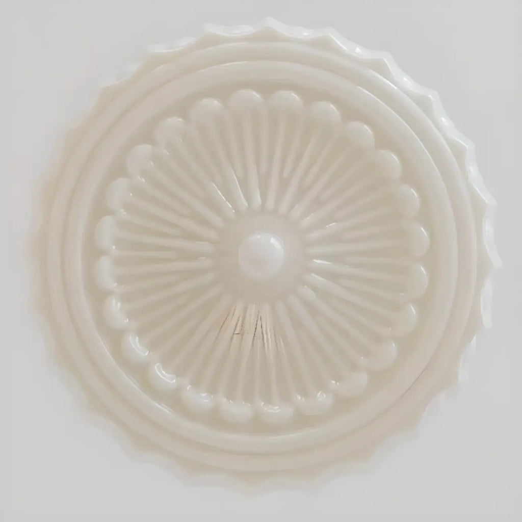 Mini plafonnier tambour ivoire pour salon