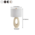Lampada da tavolo con base in resina e paralume cilindrico Art Déco per camera da letto