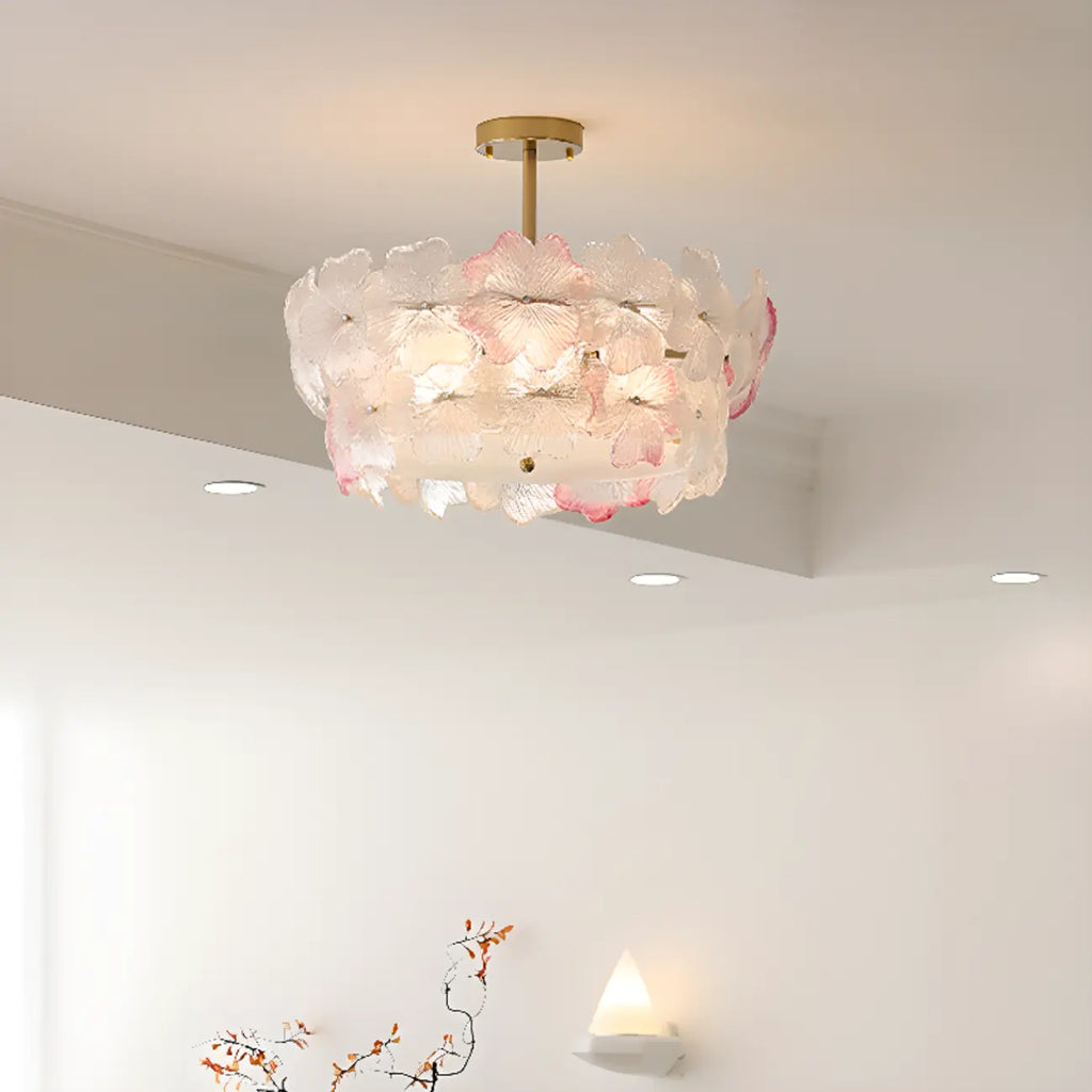 Plafonnier élégant en forme de fleur pour la décoration intérieure