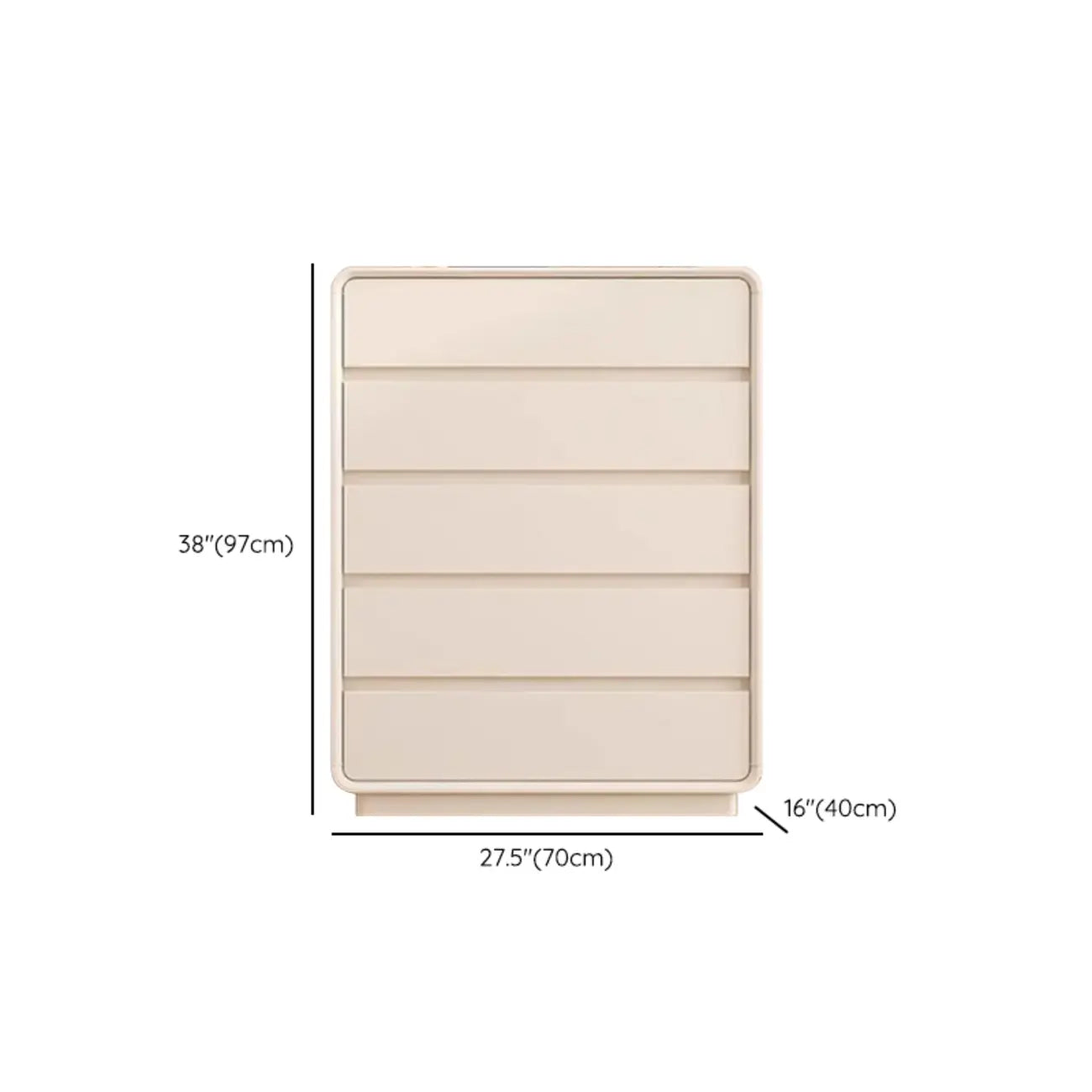 Commode d'appoint minimaliste pour usage intérieur avec plusieurs tiroirs