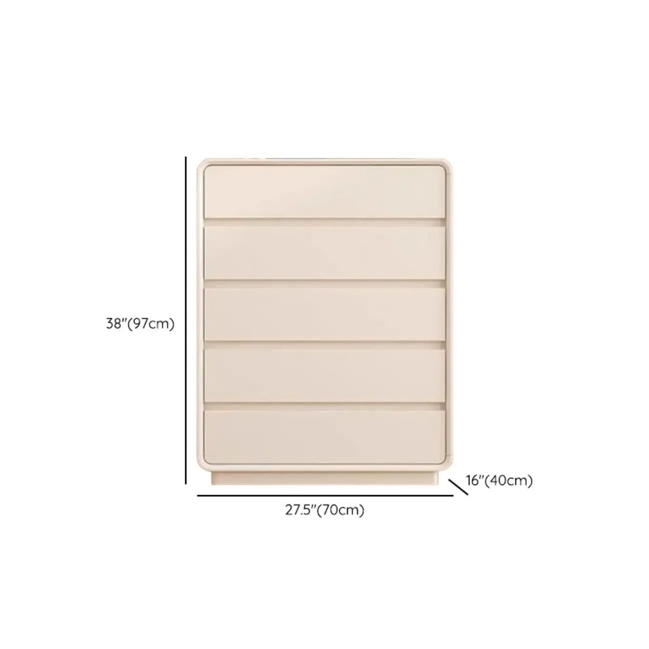 Commode d'appoint minimaliste pour usage intérieur avec plusieurs tiroirs