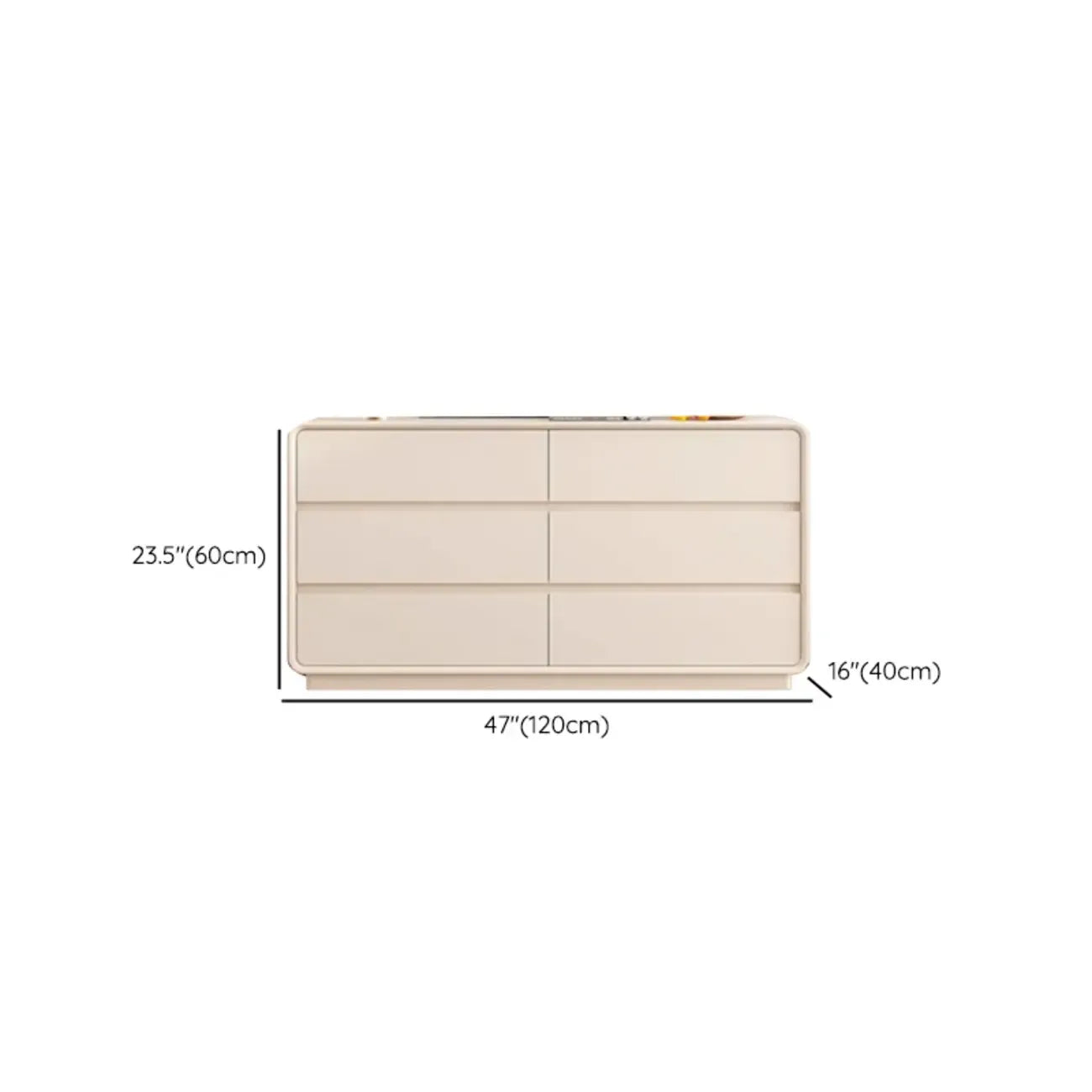 Commode d'appoint minimaliste pour usage intérieur avec plusieurs tiroirs