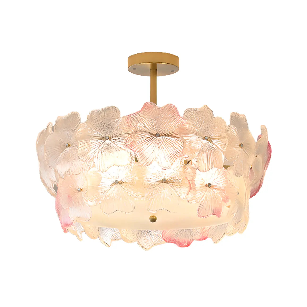 Plafonnier élégant en forme de fleur pour la décoration intérieure