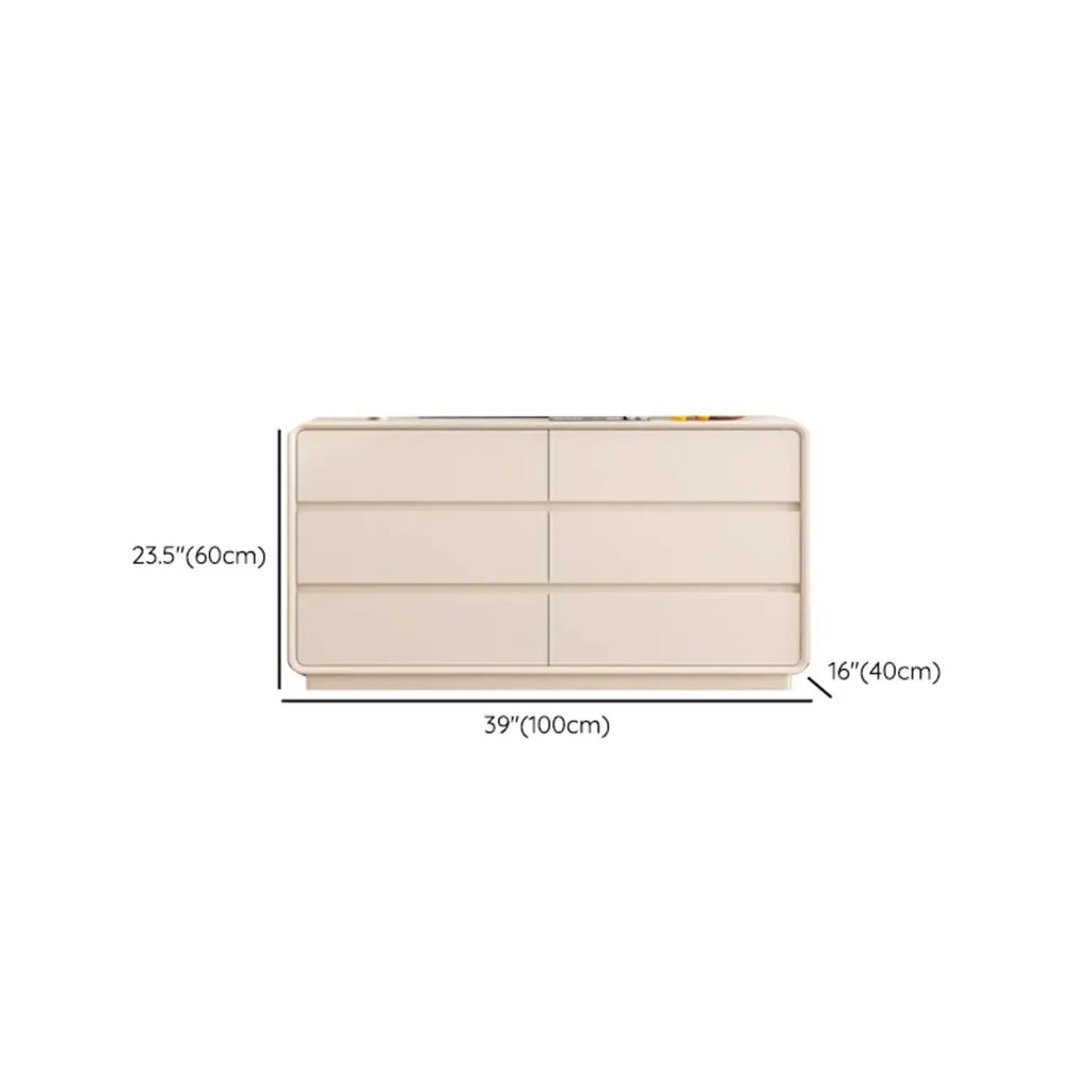 Commode d'appoint minimaliste pour usage intérieur avec plusieurs tiroirs
