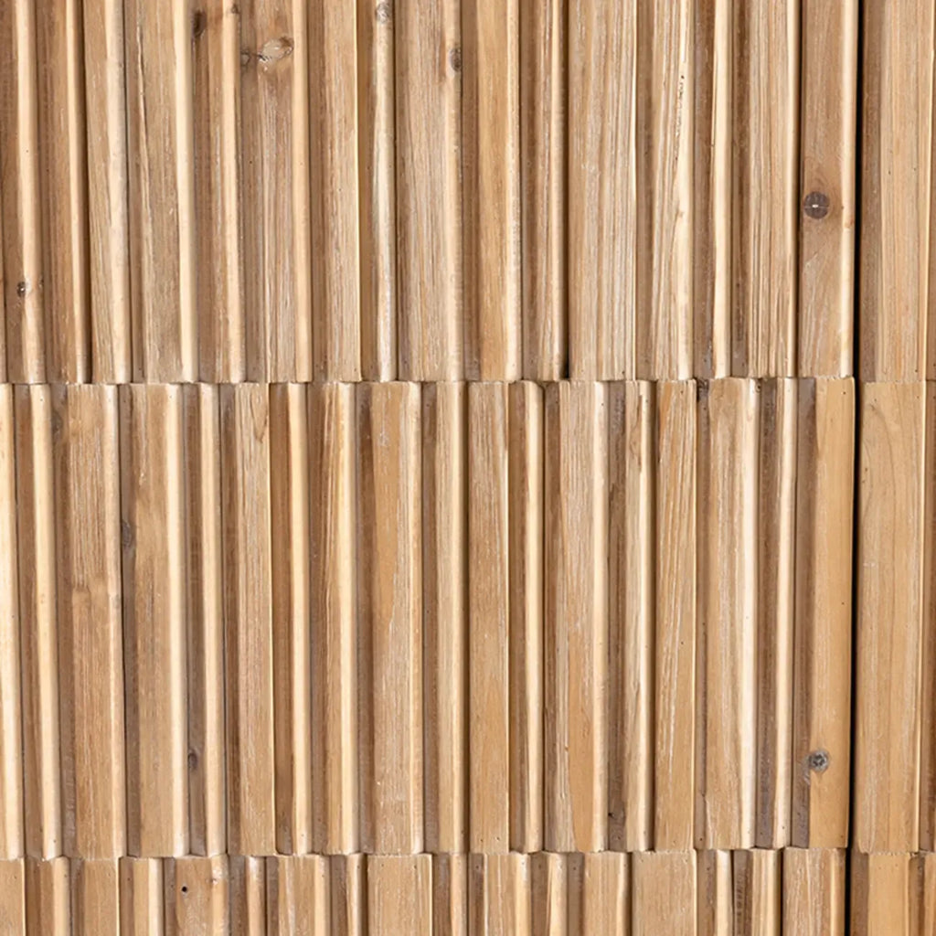 Meuble industriel en bois autoportant pour salon
