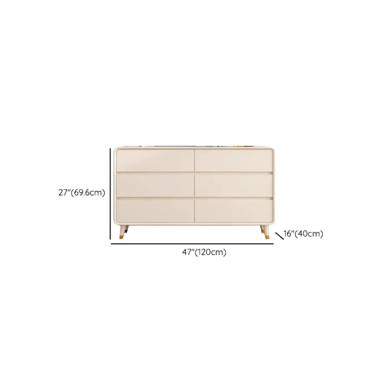 Commode d'appoint minimaliste pour usage intérieur avec plusieurs tiroirs