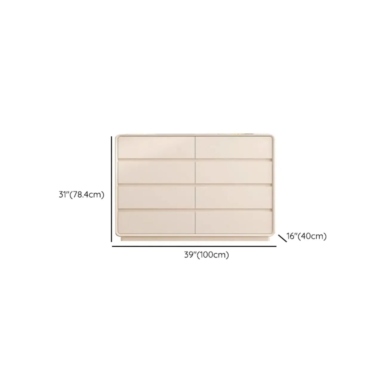Commode d'appoint minimaliste pour usage intérieur avec plusieurs tiroirs
