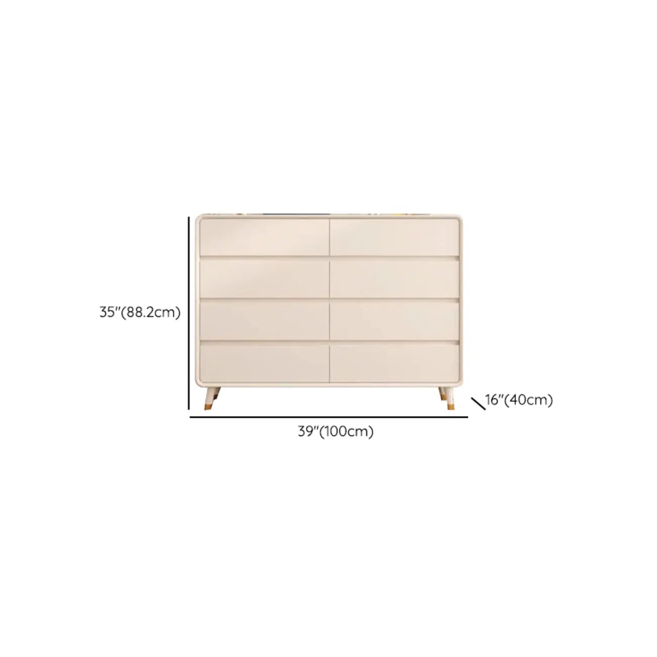 Commode d'appoint minimaliste pour usage intérieur avec plusieurs tiroirs