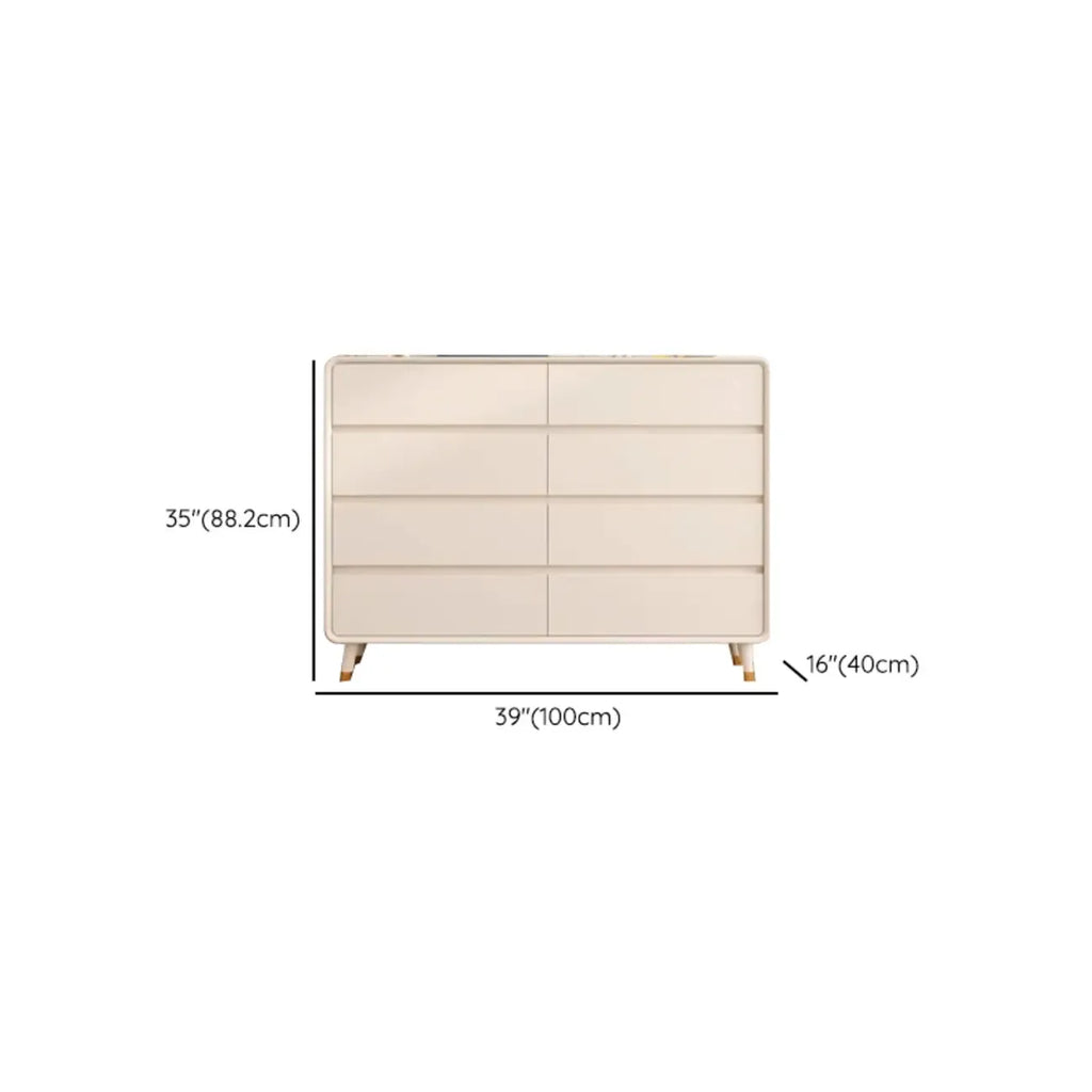 Commode d'appoint minimaliste pour usage intérieur avec plusieurs tiroirs