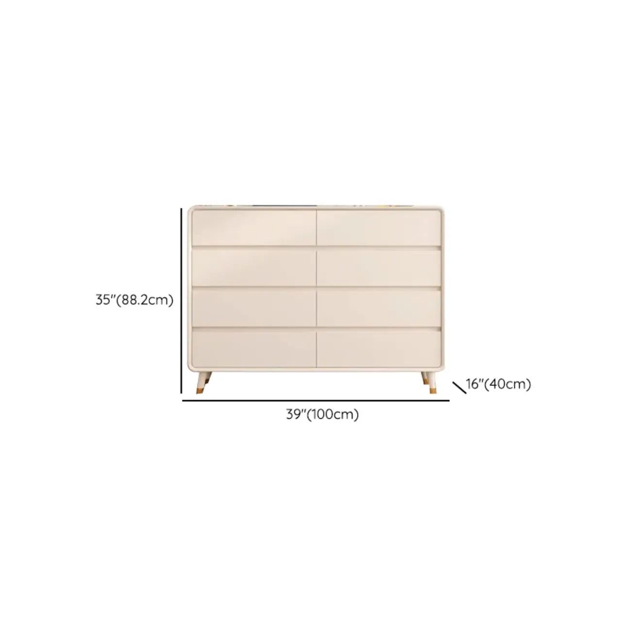 Commode d'appoint minimaliste pour usage intérieur avec plusieurs tiroirs