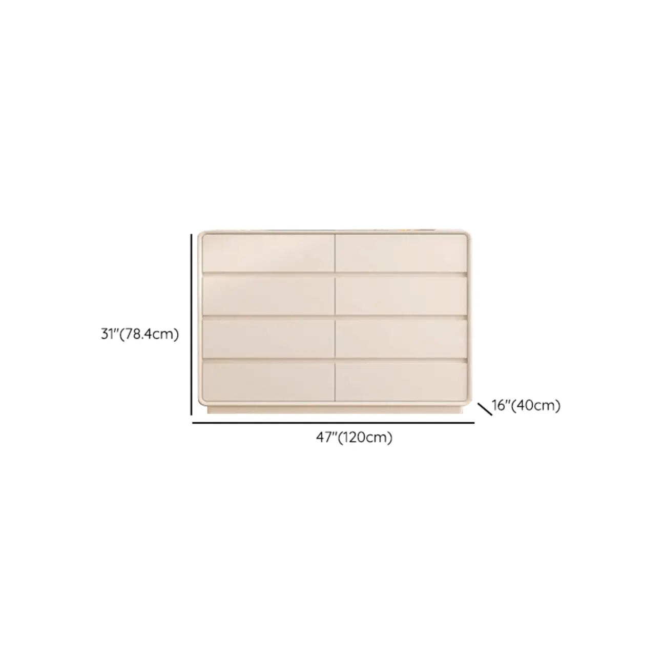 Commode d'appoint minimaliste pour usage intérieur avec plusieurs tiroirs
