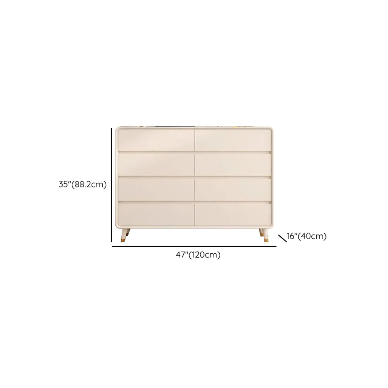 Commode d'appoint minimaliste pour usage intérieur avec plusieurs tiroirs