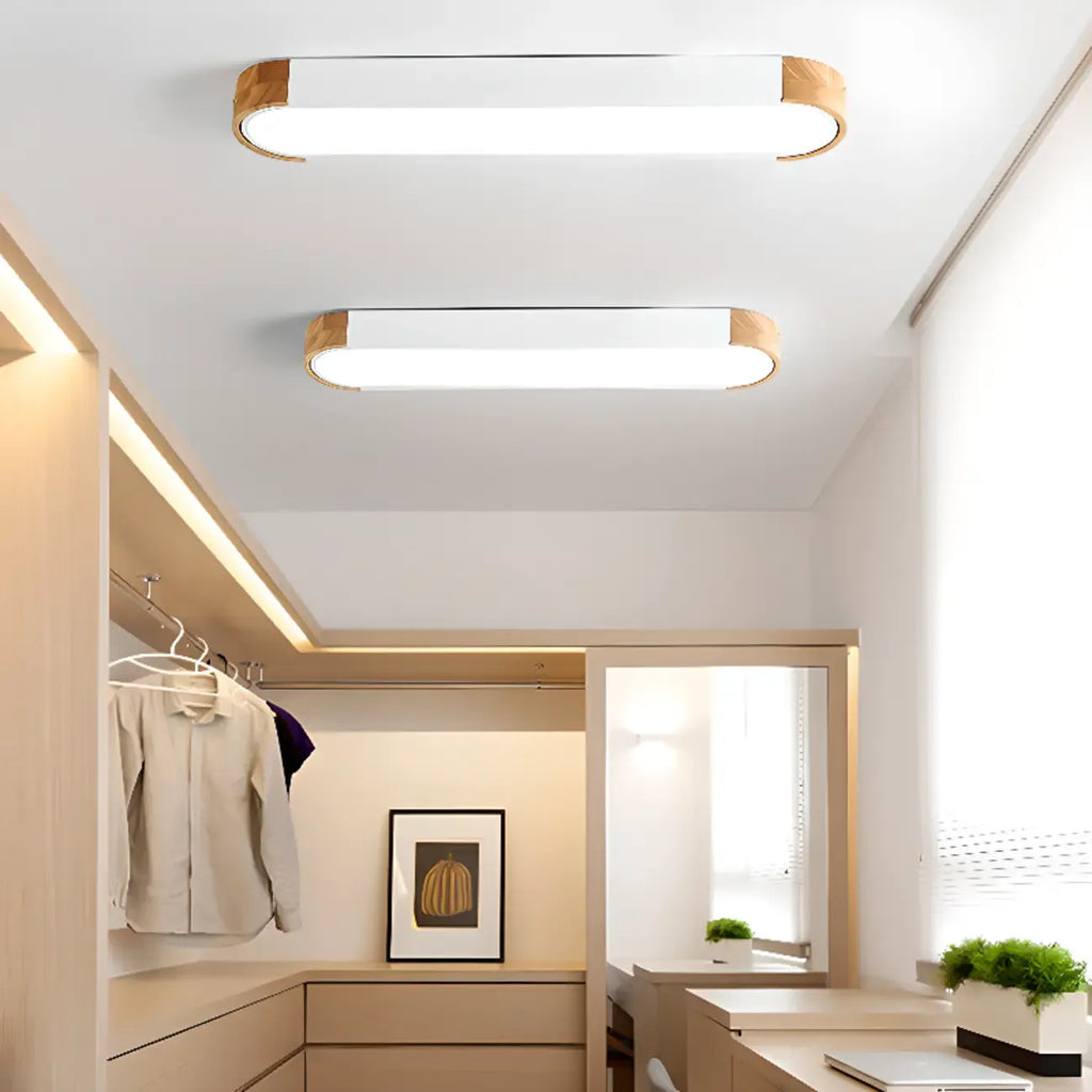 Plafonnier LED moderne encastré pour espaces résidentiels