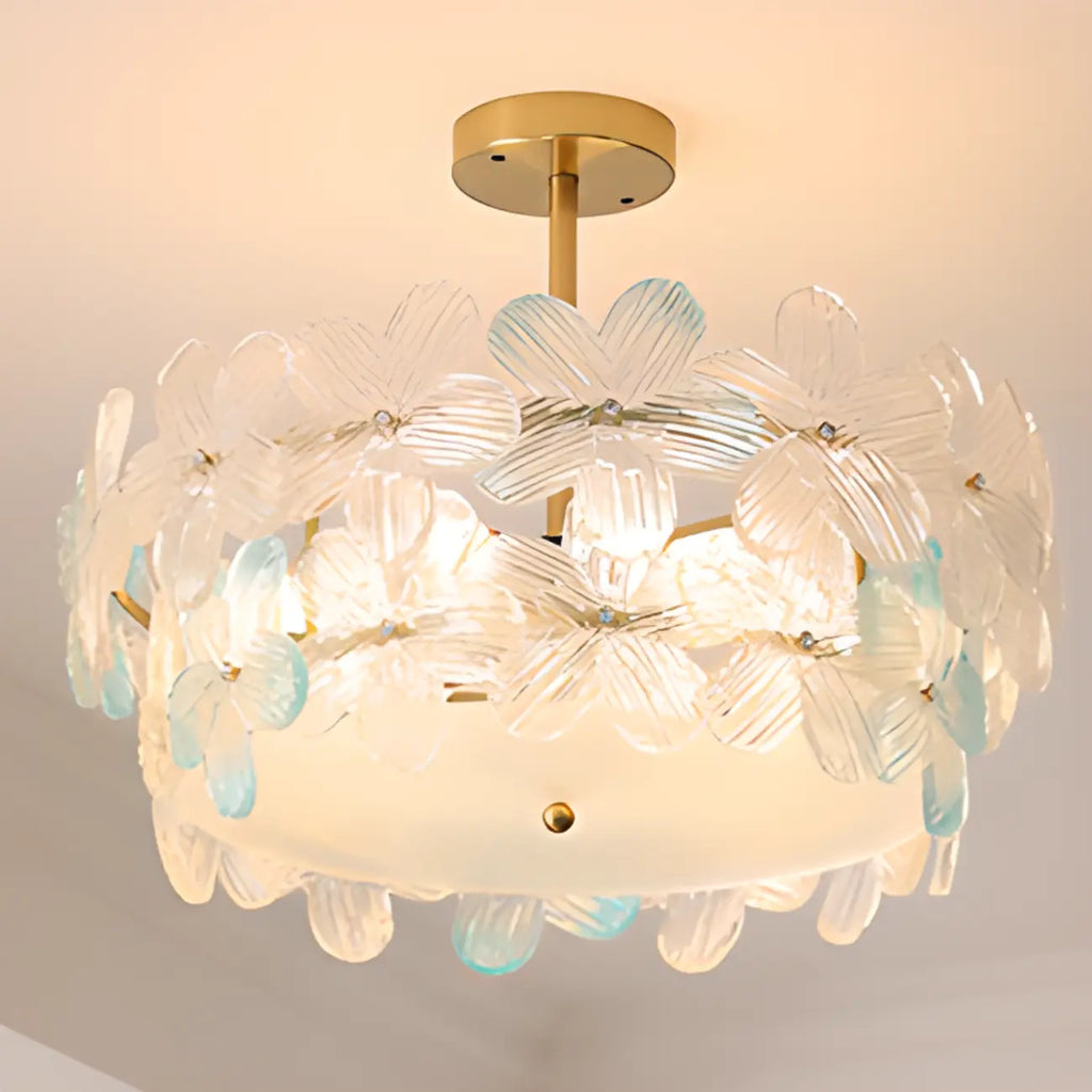 Plafonnier élégant en forme de fleur pour la décoration intérieure