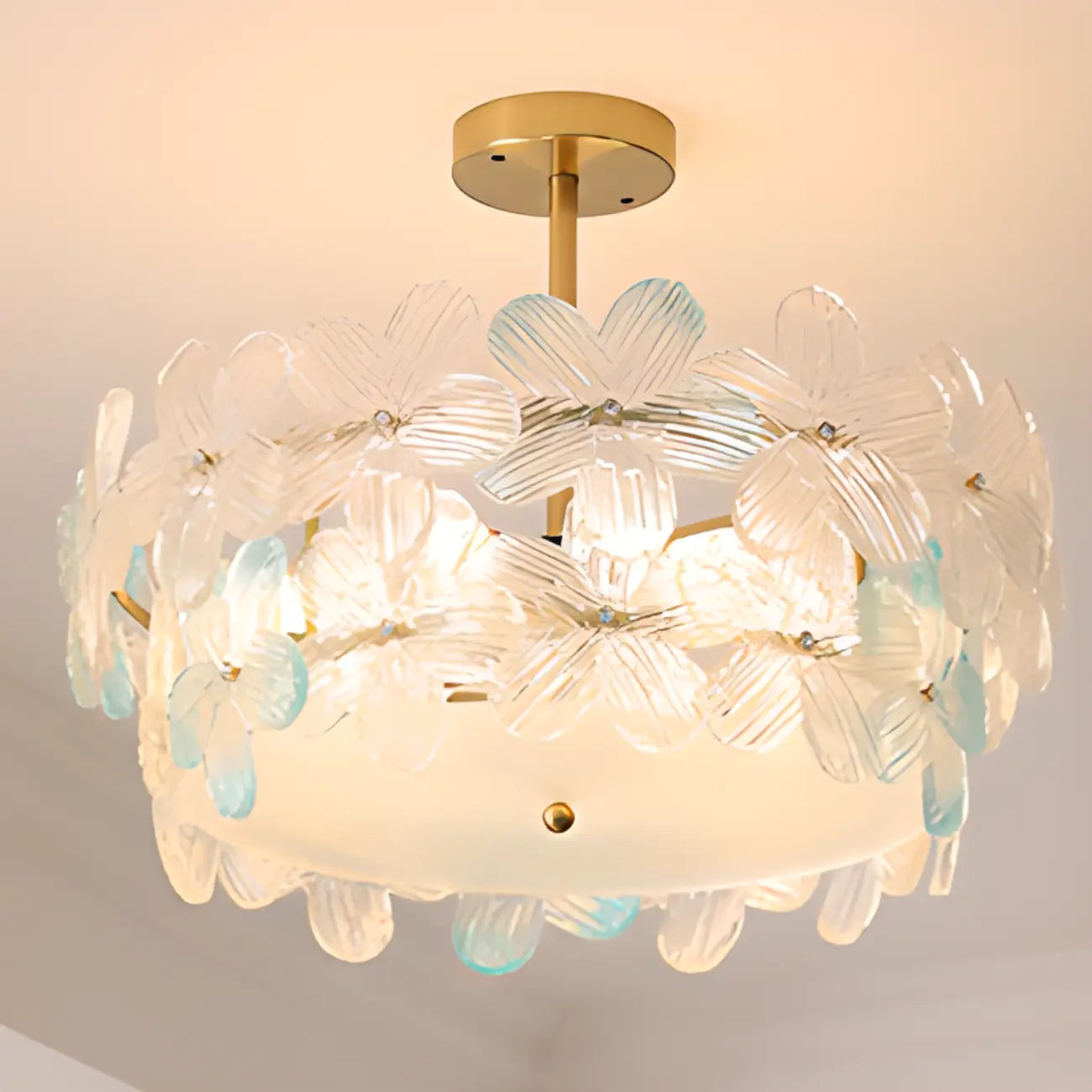 Plafonnier élégant en forme de fleur pour la décoration intérieure