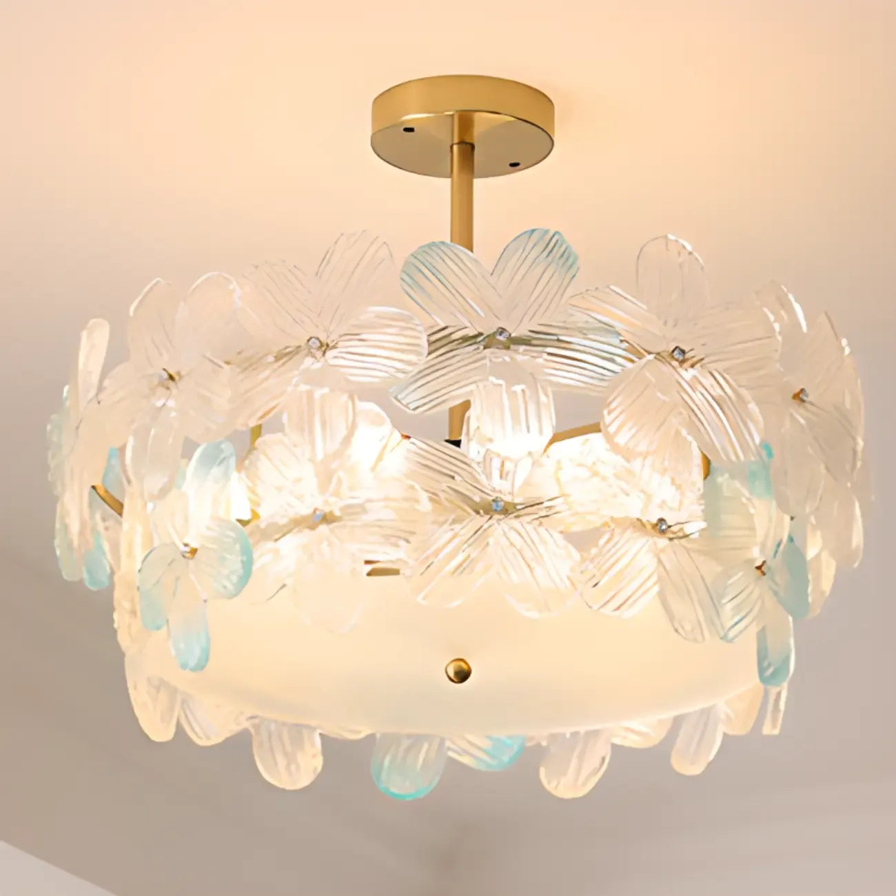 Plafonnier élégant en forme de fleur pour la décoration intérieure