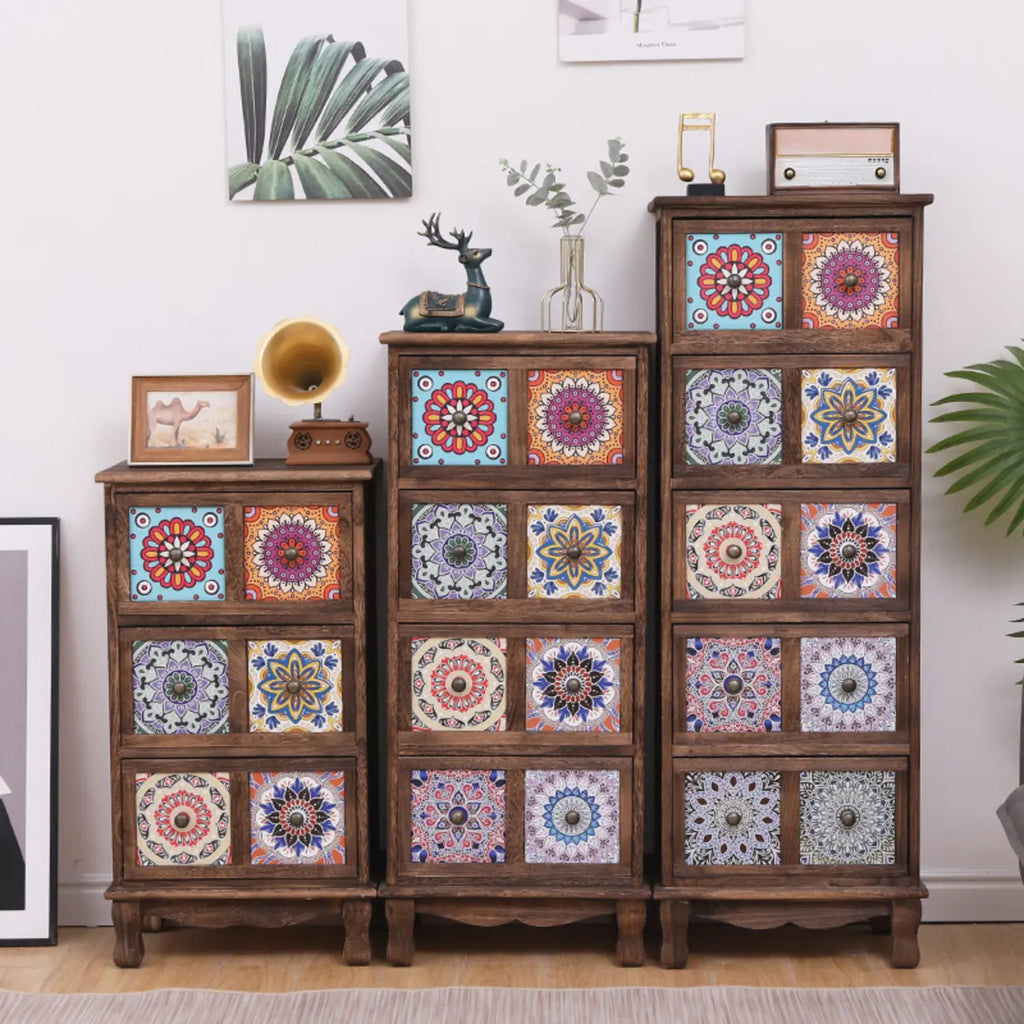 Meuble moderne du milieu du siècle avec motifs décoratifs pour la maison