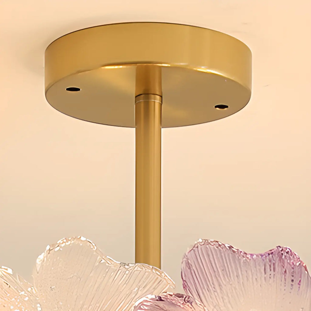 Plafonnier élégant en forme de fleur pour la décoration intérieure