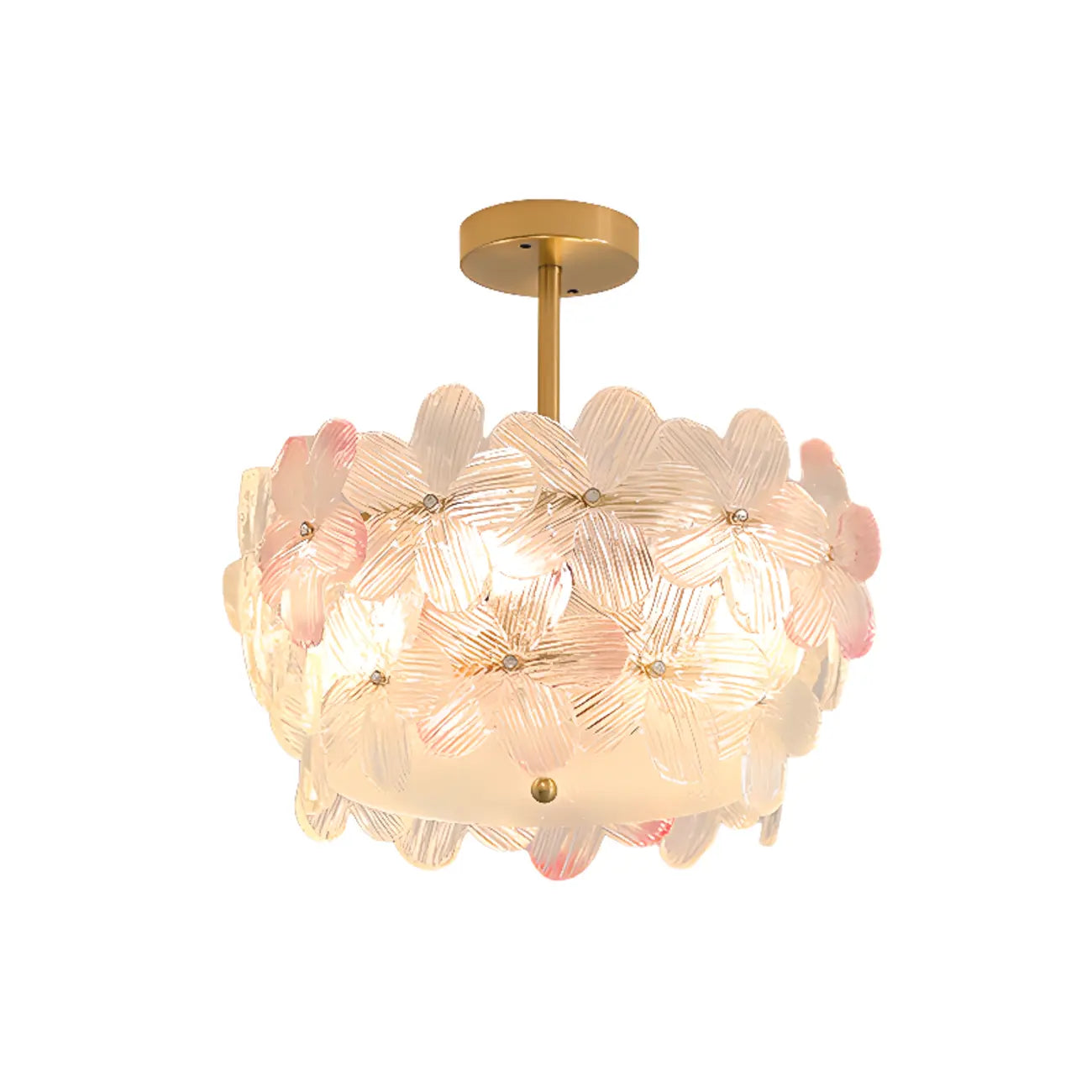 Plafonnier élégant en forme de fleur pour la décoration intérieure