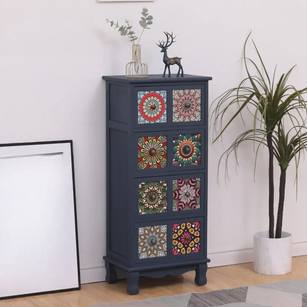 Meuble moderne du milieu du siècle avec motifs décoratifs pour la maison