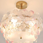 Plafonnier élégant en forme de fleur pour la décoration intérieure