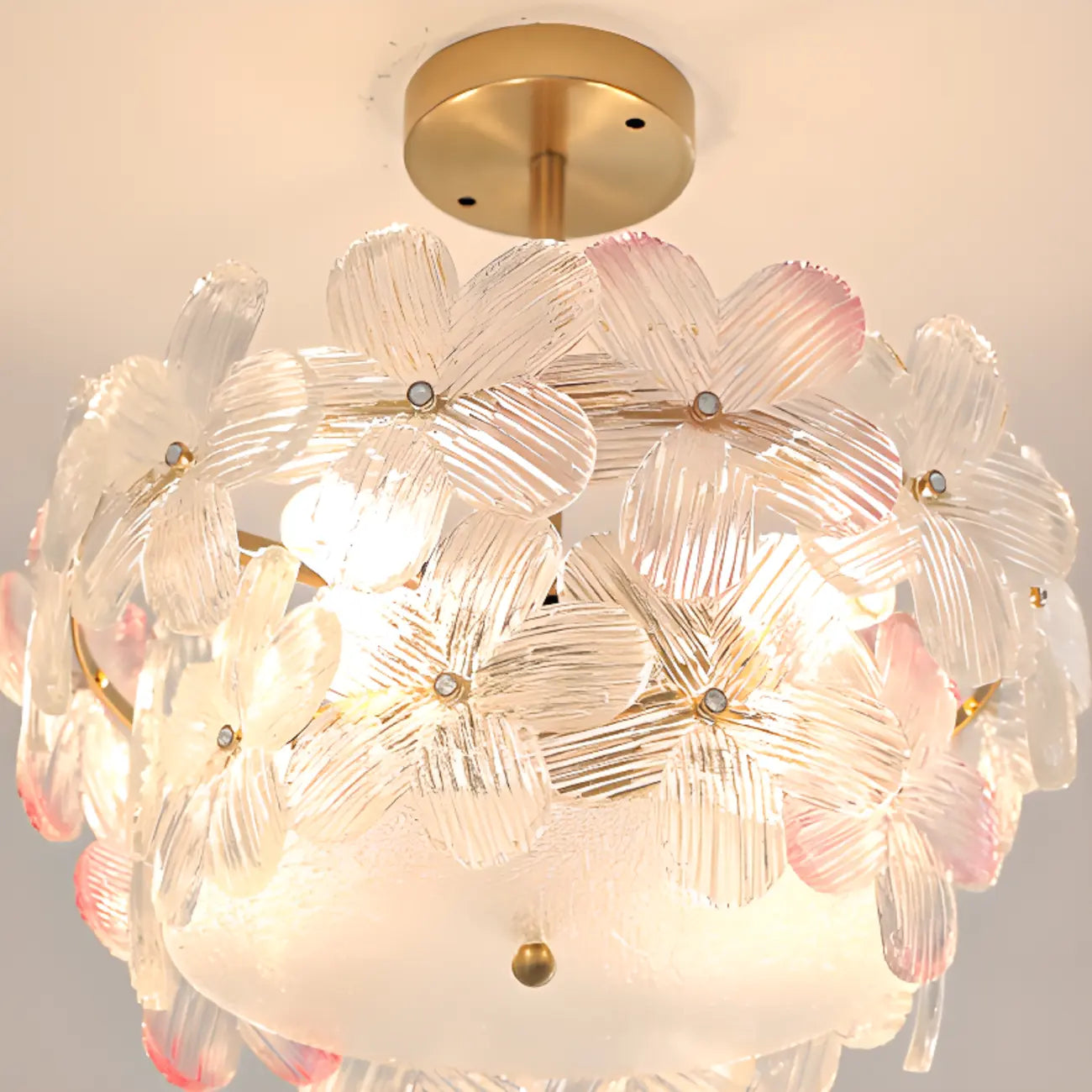 Plafonnier élégant en forme de fleur pour la décoration intérieure
