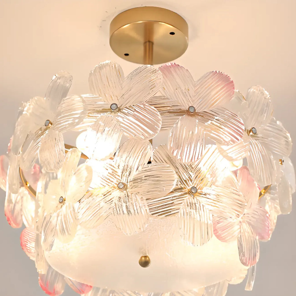 Plafonnier élégant en forme de fleur pour la décoration intérieure