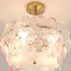 Plafonnier élégant en forme de fleur pour la décoration intérieure