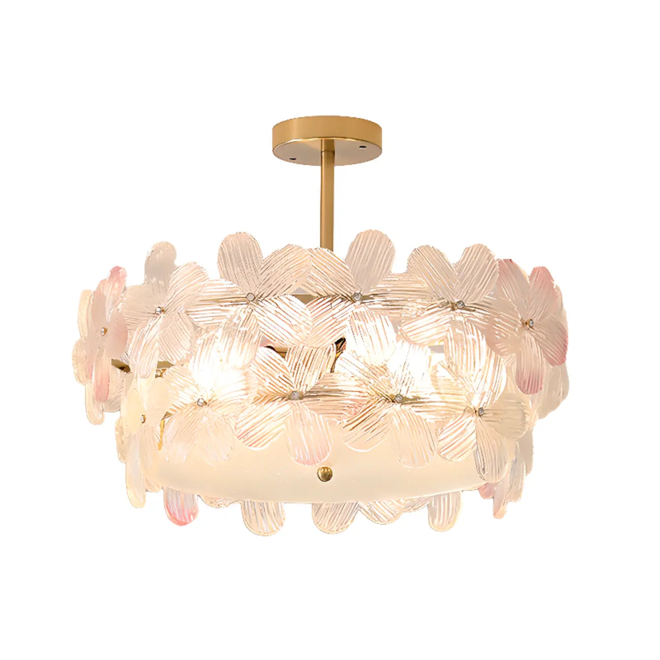 Plafonnier élégant en forme de fleur pour la décoration intérieure