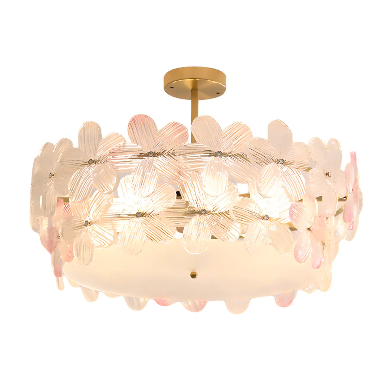 Plafonnier élégant en forme de fleur pour la décoration intérieure