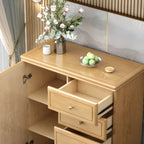 Grand meuble de rangement moderne et polyvalent en bois gris