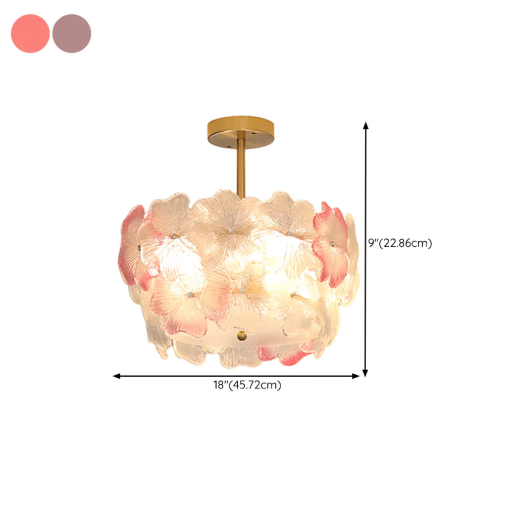Plafonnier élégant en forme de fleur pour la décoration intérieure