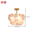 Plafonnier élégant en forme de fleur pour la décoration intérieure
