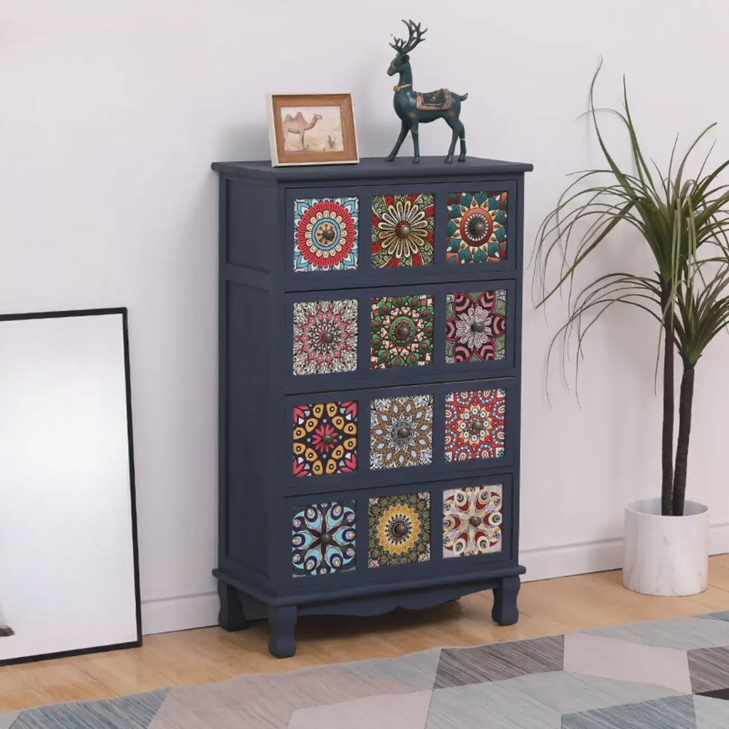 Meuble moderne du milieu du siècle avec motifs décoratifs pour la maison