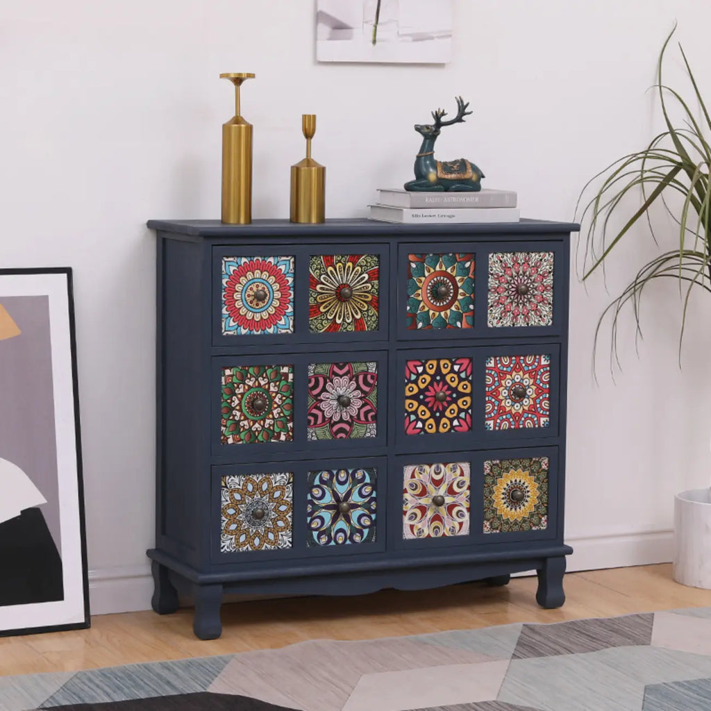 Meuble moderne du milieu du siècle avec motifs décoratifs pour la maison