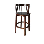 Tabouret de bar pivotant en bois rembourré, style moderne du milieu du siècle
