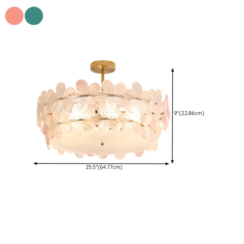Plafonnier élégant en forme de fleur pour la décoration intérieure