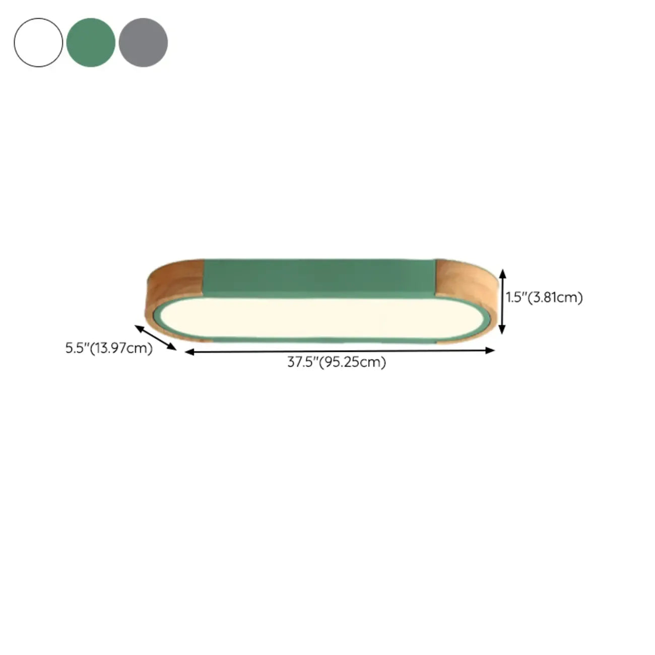 Plafonnier LED moderne encastré pour espaces résidentiels