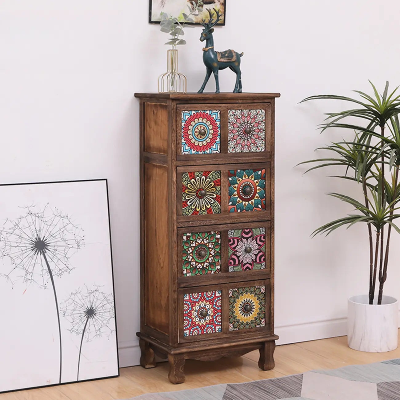 Meuble moderne du milieu du siècle avec motifs décoratifs pour la maison