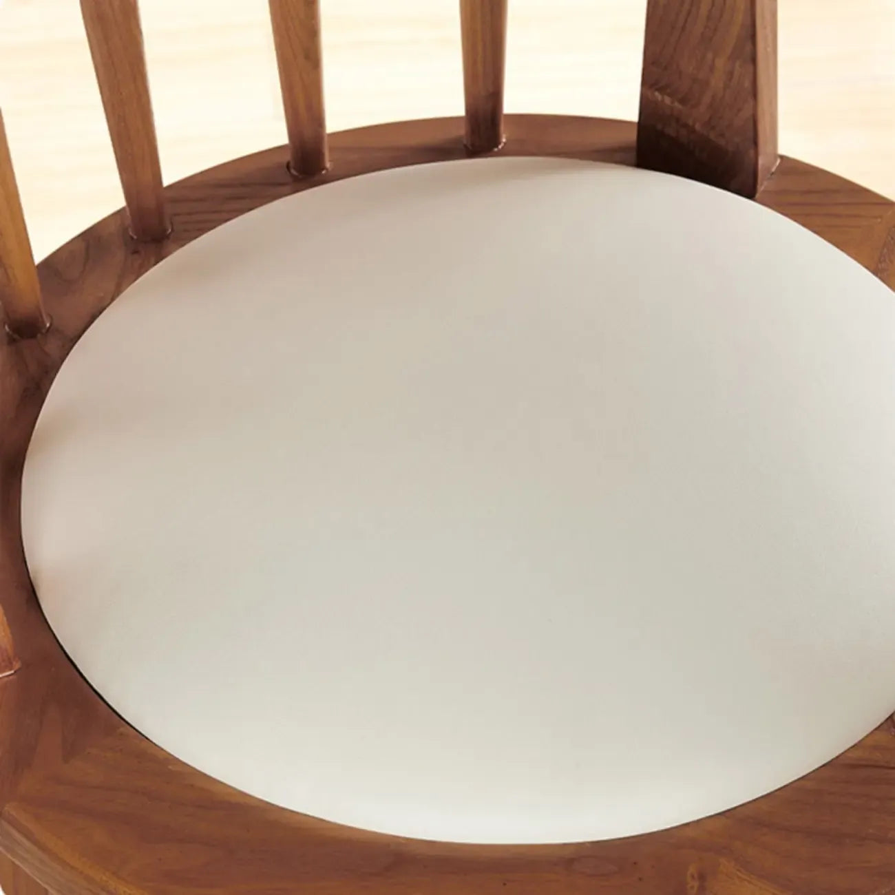 Tabouret de bar pivotant en bois rembourré, style moderne du milieu du siècle
