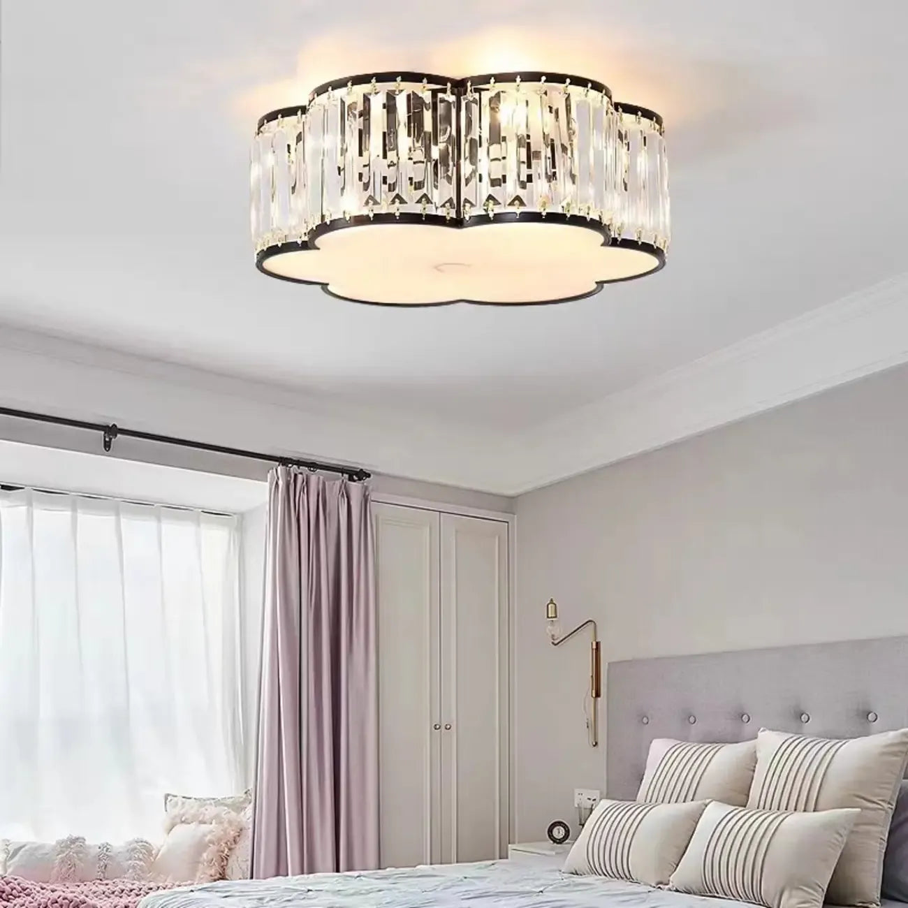 Lampadario di cristallo da 19 a 20 pollici per soggiorno moderno
