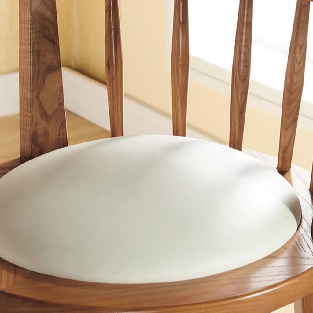 Tabouret de bar pivotant en bois rembourré, style moderne du milieu du siècle
