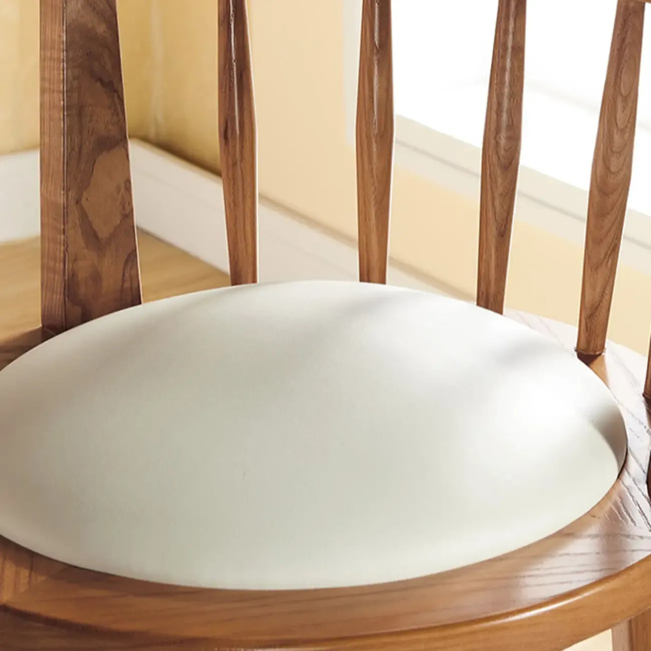 Tabouret de bar pivotant en bois rembourré, style moderne du milieu du siècle
