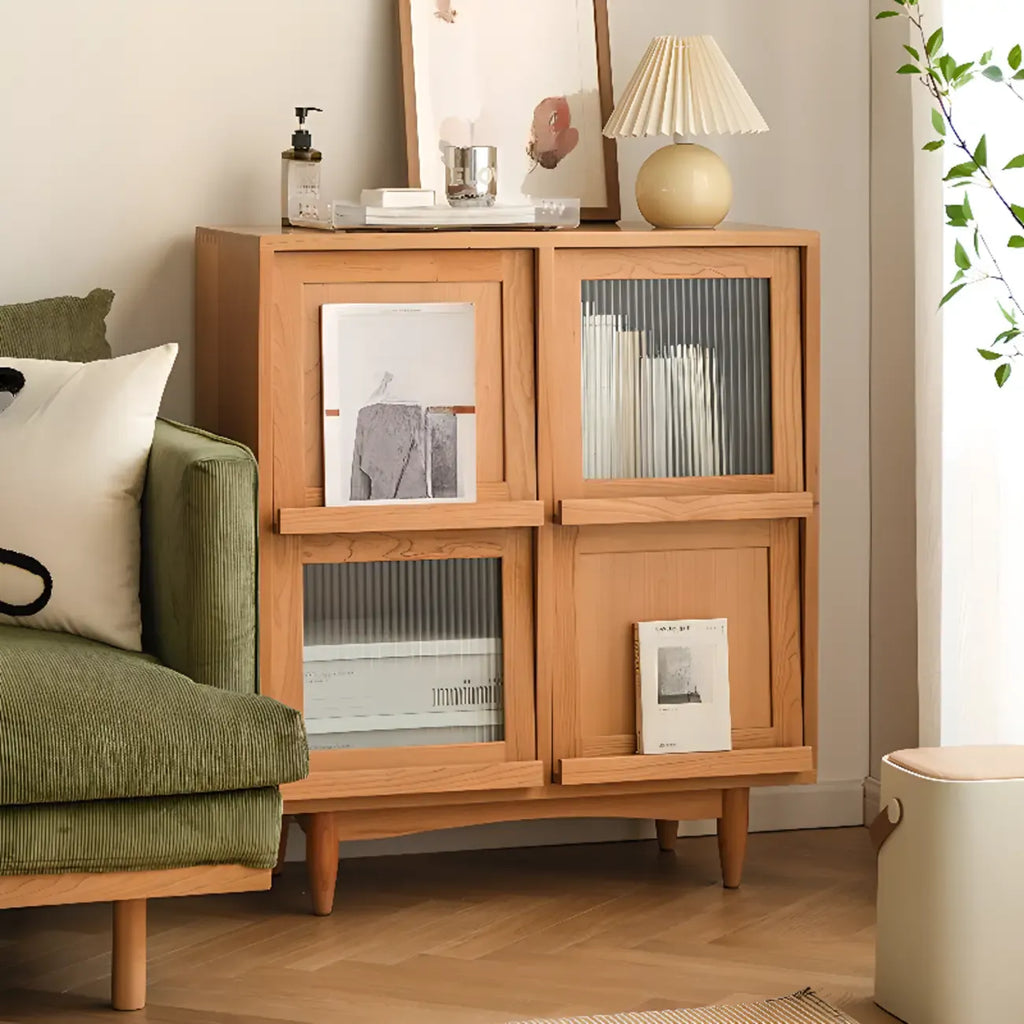 Bibliothèque standard en bois pour la maison, finition naturelle