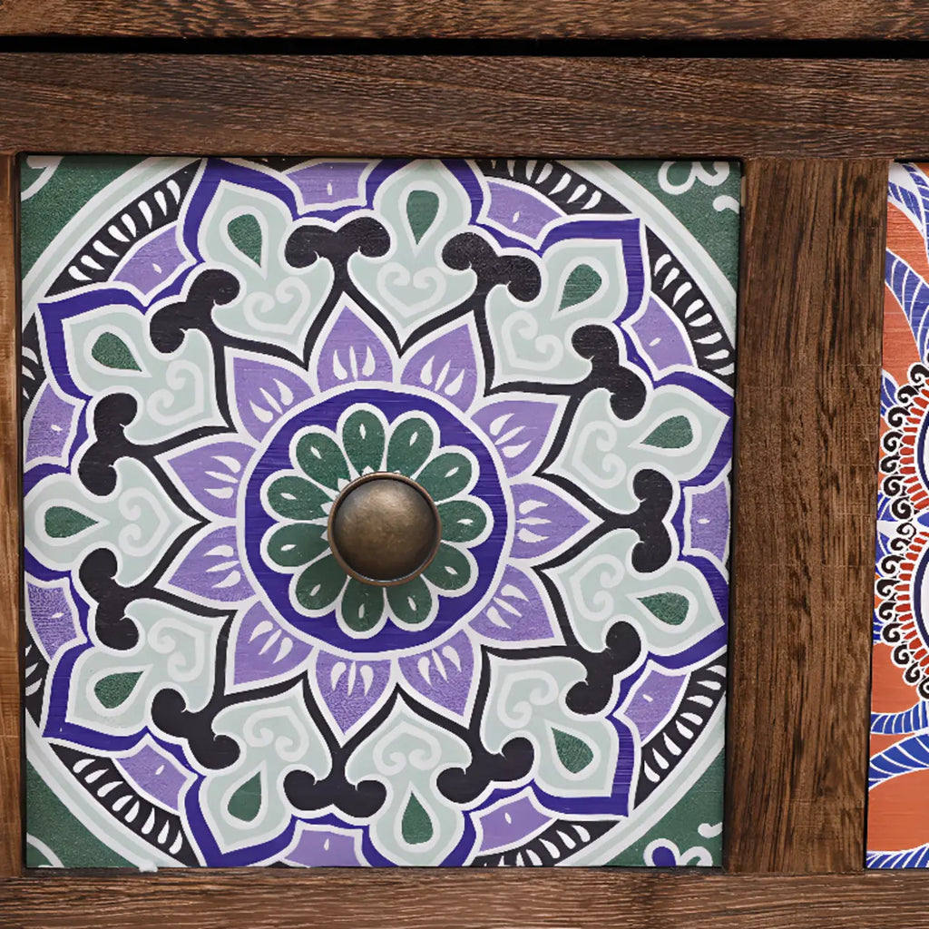 Meuble moderne du milieu du siècle avec motifs décoratifs pour la maison