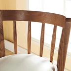 Tabouret de bar pivotant en bois rembourré, style moderne du milieu du siècle