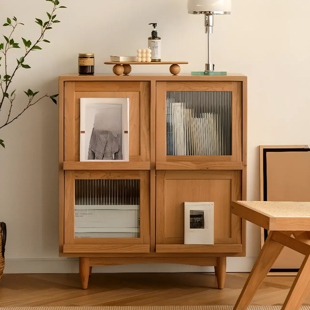 Bibliothèque standard en bois pour la maison, finition naturelle