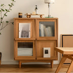 Bibliothèque standard en bois pour la maison, finition naturelle